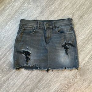 Express distressed denim skirt- size 2